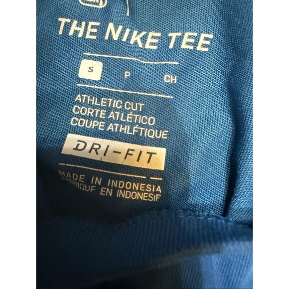 Nike Kids Minnesota Timberwolves Elite Practice Dri-Fit T-Shirt Blue White Small - Picture 2 of 5